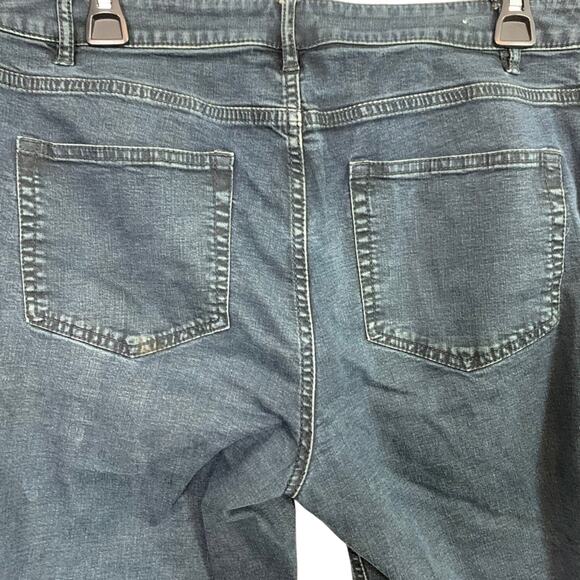 J Jill Womens Stretch Straight Leg Slim Ankle Dark Wash Jeans sz 10 x 27 Ankle - Picture 14 of 16